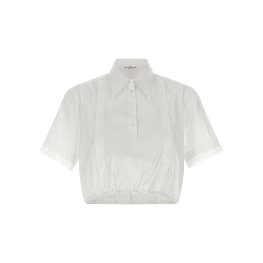 Ermanno Scervino White Cotton Women's Blouse